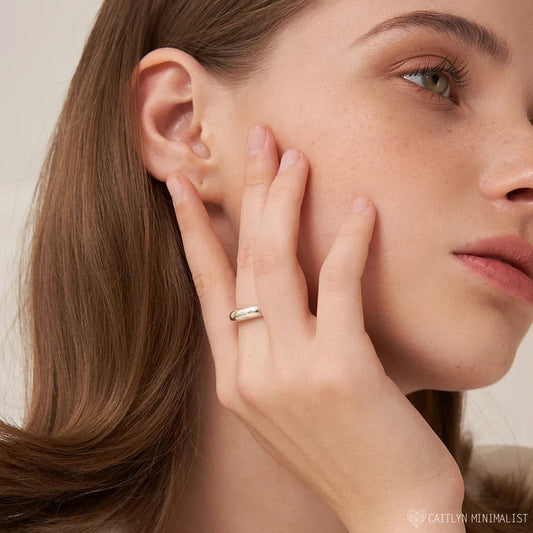 Silver Ring - Timeless Elegant Plain Silver Ring